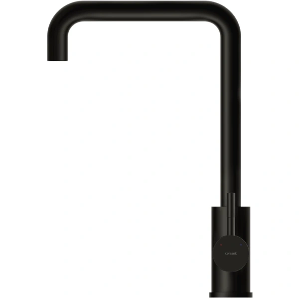 смеситель для кухни cersanit como a68246 черный матовый