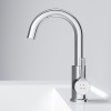 смеситель для раковины am.pm x-joy f85b02700, с поворотным изливом цвет хром