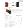 душевой комплект 255 мм vincea vsfw-102tmb