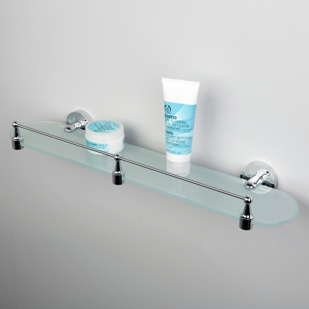 полка стеклянная wasserkraft isen k-4044 цвет хром