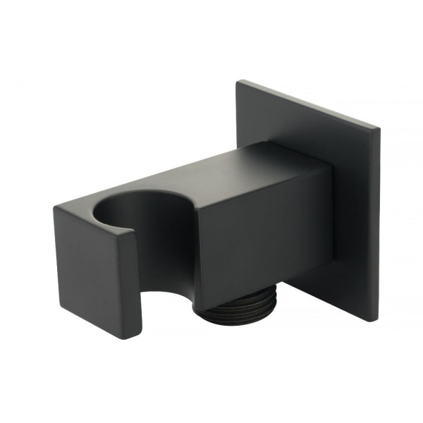 Шланговое подключение Migliore Kvant Black 30471 с держателем для душа, черный матовый