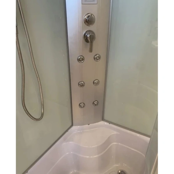 душевая кабина river dunay 110x80x46 mt r 10000001456 профиль матовый хром задняя стенка белая