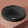 Раковина накладная 40 см Artceram Fuori Scala TFL032 17 00, черный матовый