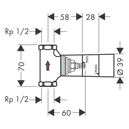внутренняя часть 1/2", 40 л/мин axor 16974180