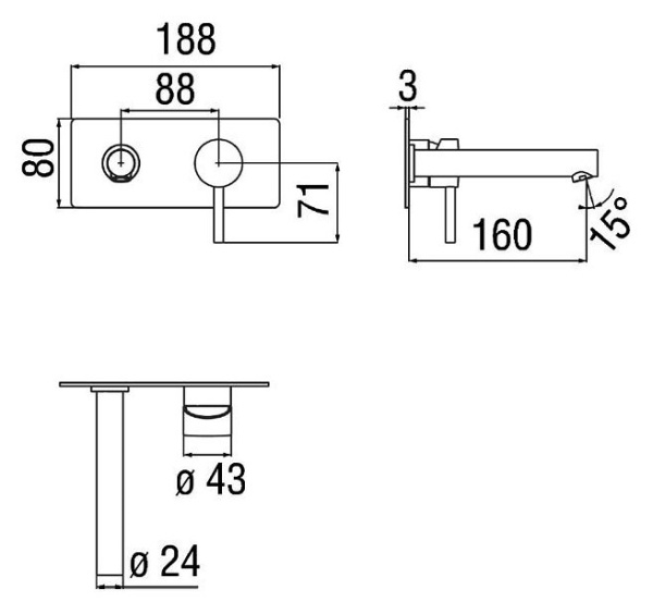 смеситель для раковины nobili livelv00498wm белый