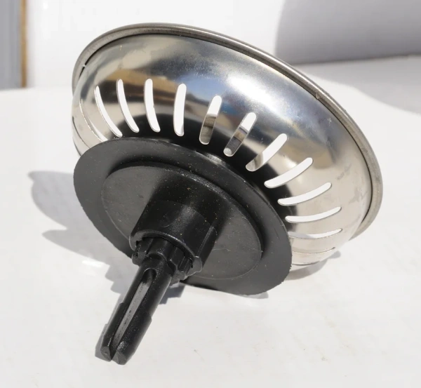 слив-перелив для кухонной мойки mcalpine of2-113scl 45 мм, хром, без гидрозатвора