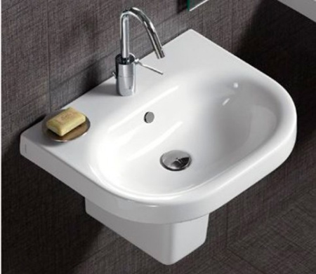 раковина подвесная hatria daytime 45х37 см yxbm01, белая