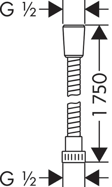 душевой шланг weltwasser ww bs 1750 cr 10000001963 хром