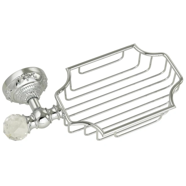 Полка корзина Migliore Cristalia 16813 цвет хром с кристаллом Swarovski
