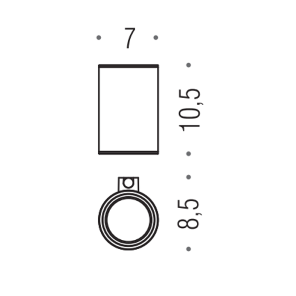 Стакан подвесной Colombo Design Mini B4002.NM, чёрный матовый