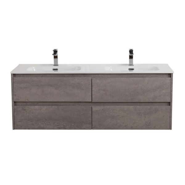тумба под раковину belbagno kraft 140 kraft-1400-4c-so-2-rgb подвесная rovere galifax bianco