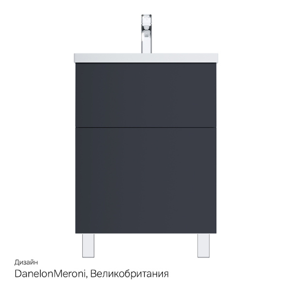 тумба под раковину am.pm gem 60 m90fsx06022gm32 графит матовый