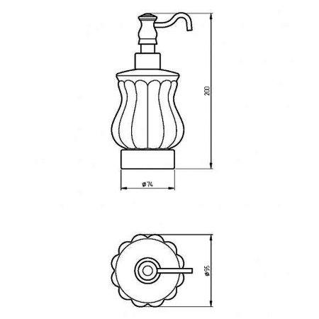 дозатор для мыла migliore olivia 17421 белый | бронза
