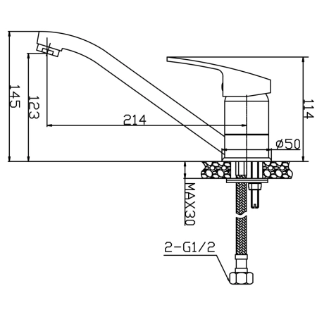 смеситель для кухни avrora sky av4020