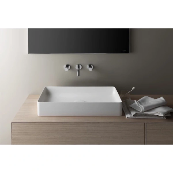 раковина в ванную накладная 60 см laufen living sqaure 8.1143.4.000.112.1