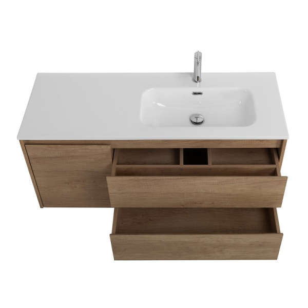 тумба под раковину belbagno kraft 100 l kraft-1000-2c-1a-so-rt-l подвесная rovere tabacco