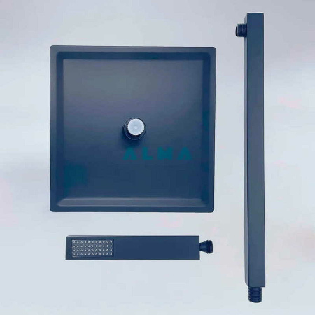 душевая система almaes leine tvz-0810 черный матовый