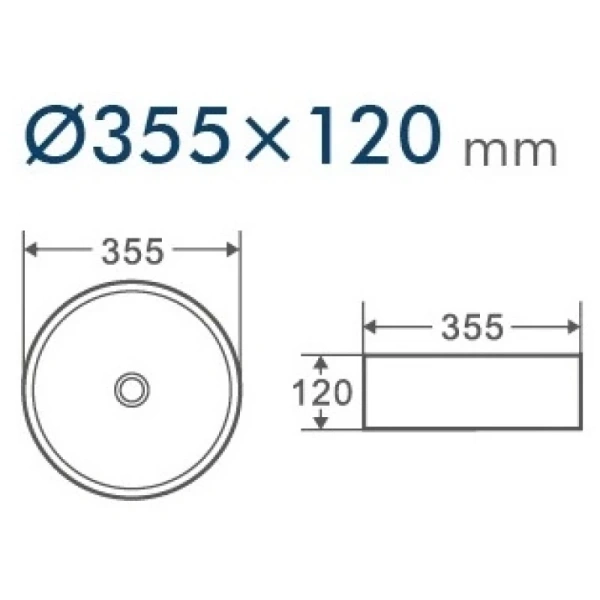 раковина-чаша d&k matrix 36 dt1391516 белая