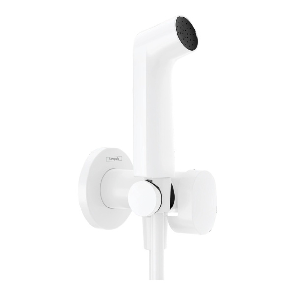 гигиенический душ hansgrohe bidette 29232700s со смесителем, со скрытой частью, белый