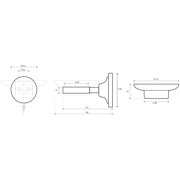 Мыльница Bemeta Retro 144208028