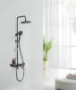 душевая система lemark tropic lm7012bl черная матовая