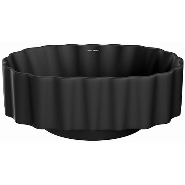 раковина kerama marazzi artbasin conchiglia 50 cc.wb.50\blk.m черная матовая