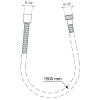 душевой шланг 150 см ideal standard idealrain bf150aa