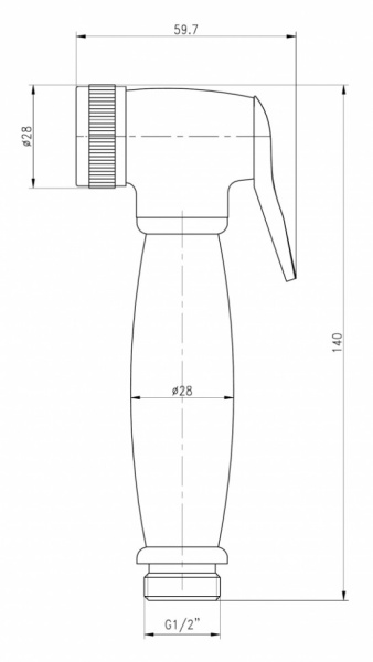 гигиенический душ aquanet ft01001.00,хром