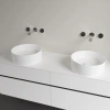 раковина villeroy & boch collaro 4a184001 накладная, ø40 см, альпийский белый