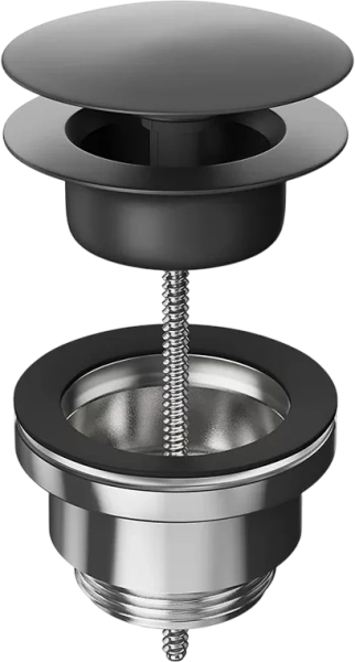 Донный клапан KERAMA MARAZZI Ole 230KM.01.093 для раковины, универсальный, матовый черный