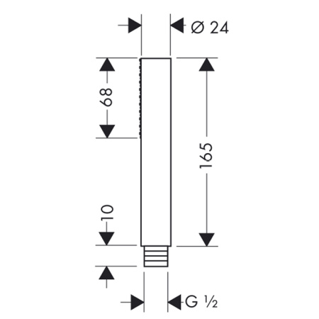 душевая лейка axor starck 10531000