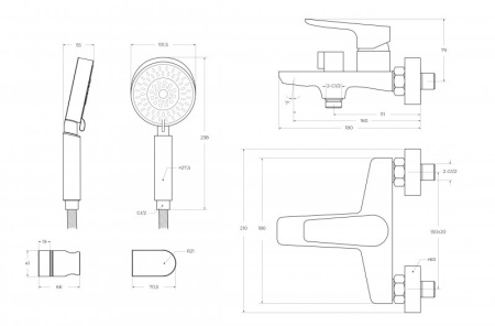 смеситель для ванны belbagno ancona ancona-vas-crm хром смеситель для ванны belbagno ancona ancona-vas-crm хром