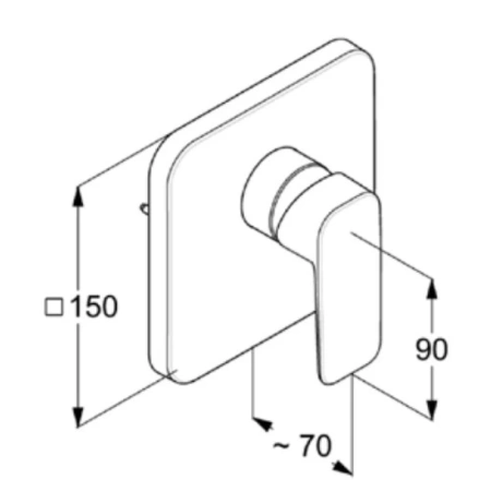 смеситель для душа kludi pure&style 404200575