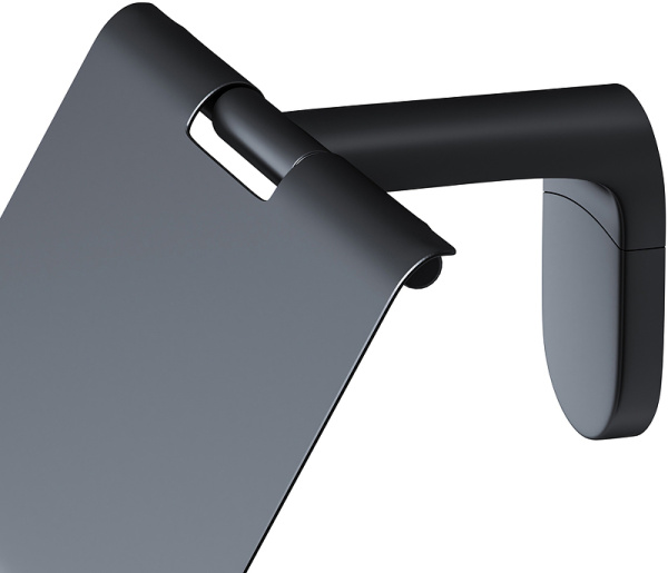 Держатель туалетной бумаги AM.PM X-Joy A84341422 с крышкой черный матовый