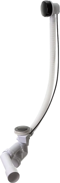 слив-перелив wirquin 30987147 50 мм, полуавтомат, черный