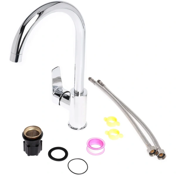 смеситель для кухни agger splendid a0900100 хром