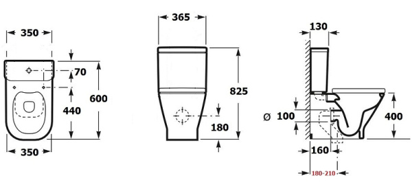 бачок для унитаза aquanet fine-c-1 00273787 белый