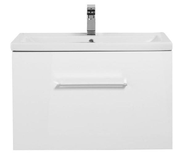 тумба с раковиной aquanet порто 80 212577 подвесная белая