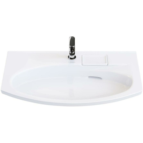раковина kerama marazzi riva 80 rv.wb.80 белая глянцевая