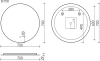 Зеркало круглое Sancos Sfera 70 с подсветкой