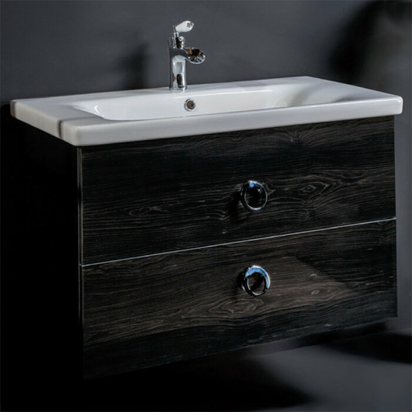 тумба под раковину boheme armadi art neoart 100 830-100-bw подвесная black wood