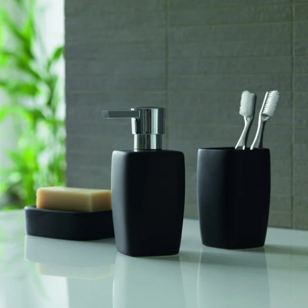 Дозатор для мыла Spirella Retro 1008077 черный, хром