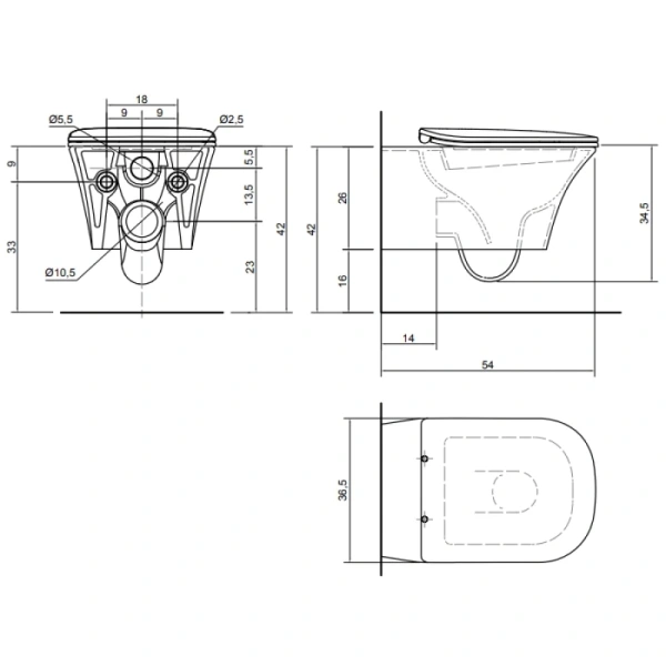 унитаз подвесной antonio lupi cabo cabo1 безободковый
