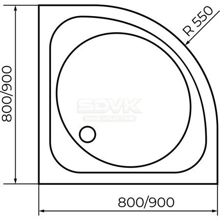 душевой поддон из стеклопластика rgw smc/r w 80×80 57350488-01 белый