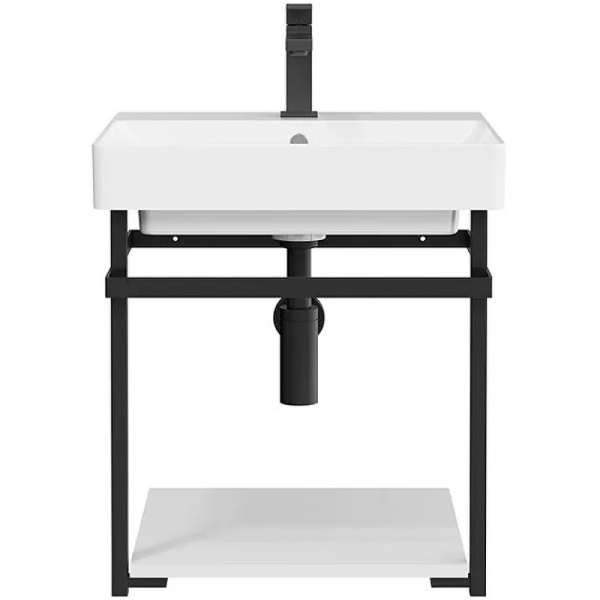 консоль под раковину kerama marazzi pro 50 pro.50.02\blk.m черная матовая
