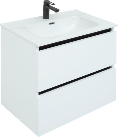 раковина 70 см aquanet flat 00284027 белая