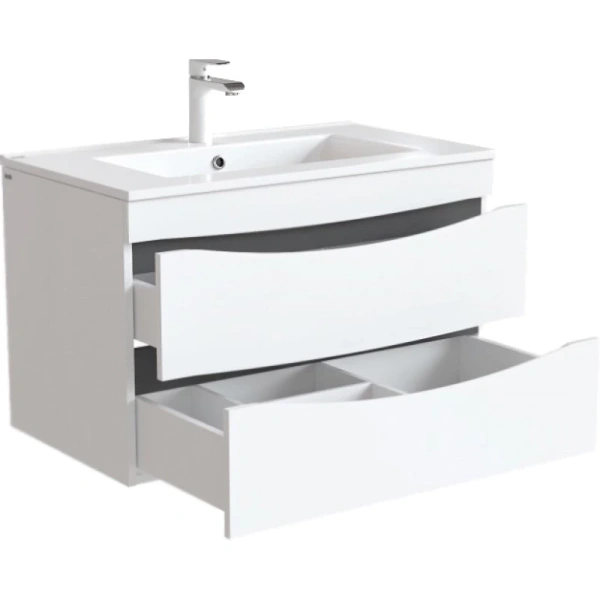 тумба с раковиной iddis cloud 80 подвесная белая clo80w0i95k