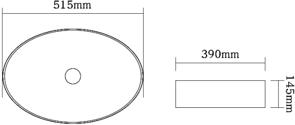 раковина 51,5x39 см santiline sl-1104