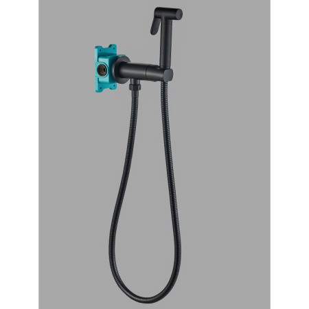 Гигиенический душ со смесителем ALMAes Agata AL-877-05 черный матовый