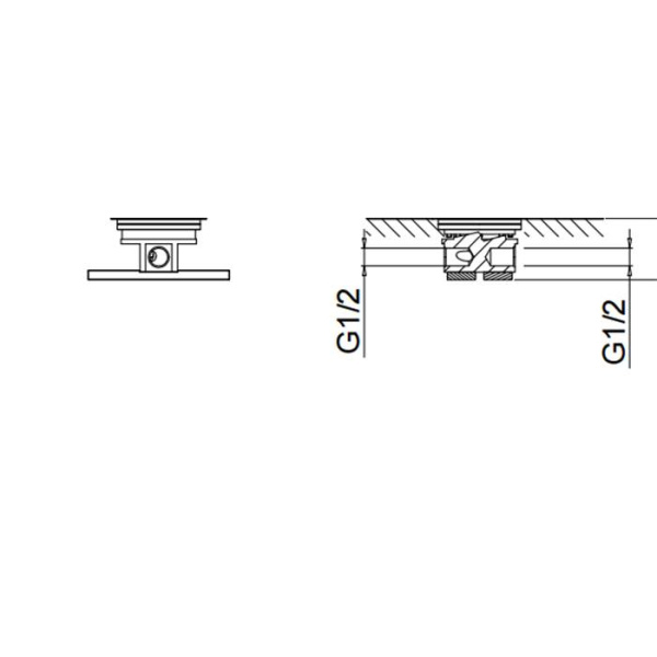 внутренняя часть fantini af/21 17 00 a036a напольного смесителя, 1/2''